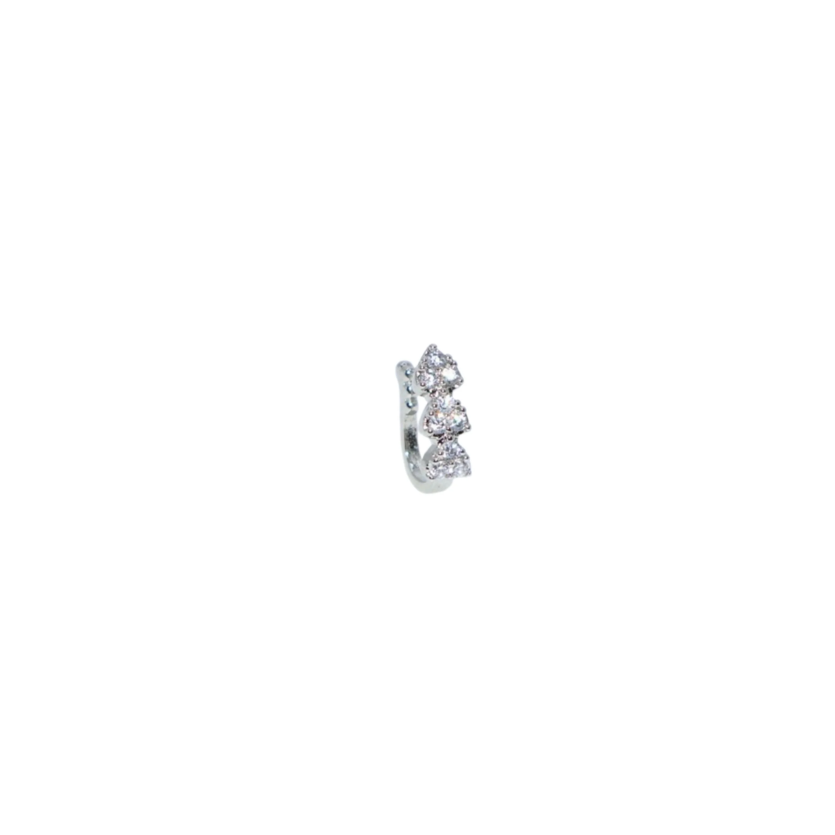 Triple Cluster Clip-On Nose Ring – No Piercing Needed Comfort - Image 2