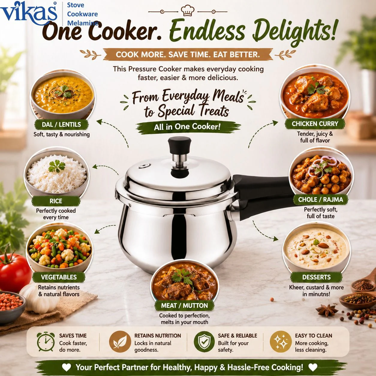 Pressure Cooker – Safe, Durable & Fast Cooking - Image 3