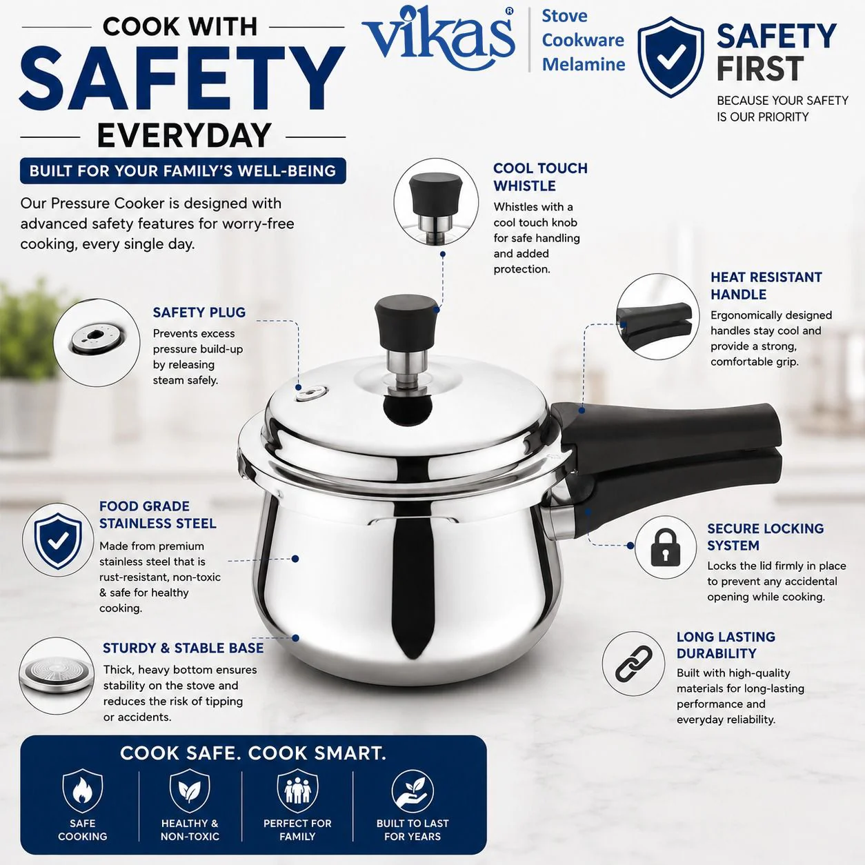 Pressure Cooker – Safe, Durable & Fast Cooking - Image 4