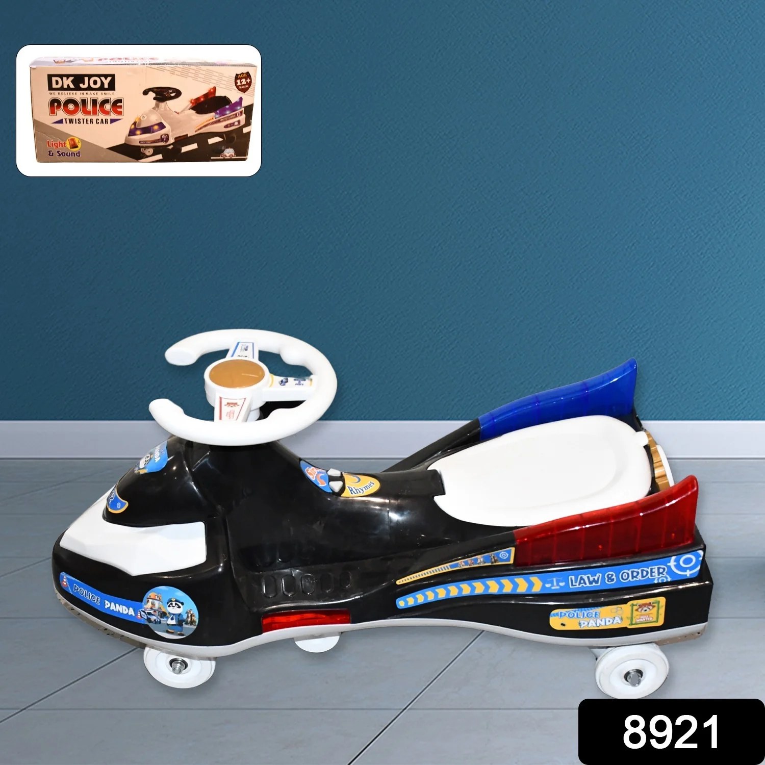 Police Ride-On Toy Car – Musical Lights & Safe for Kids - Image 2