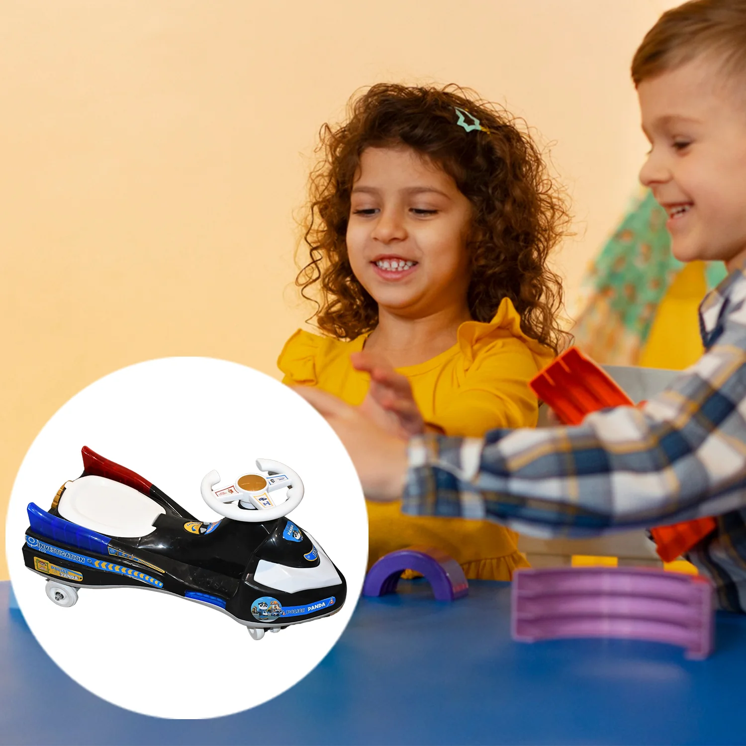 Police Ride-On Toy Car – Musical Lights & Safe for Kids - Image 3