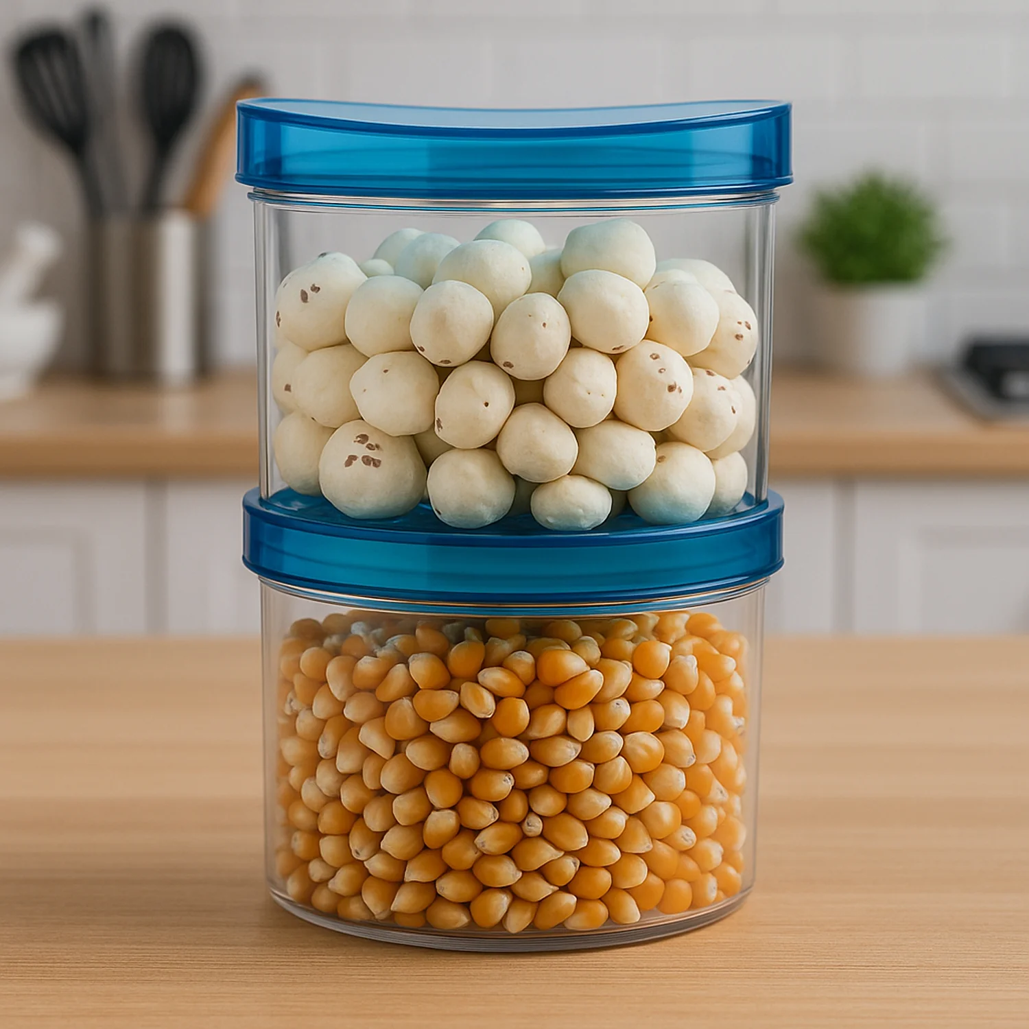 Airtight Kitchen Jar Set – Unbreakable Storage (2 Pcs) | Velvet Wheels - Image 3