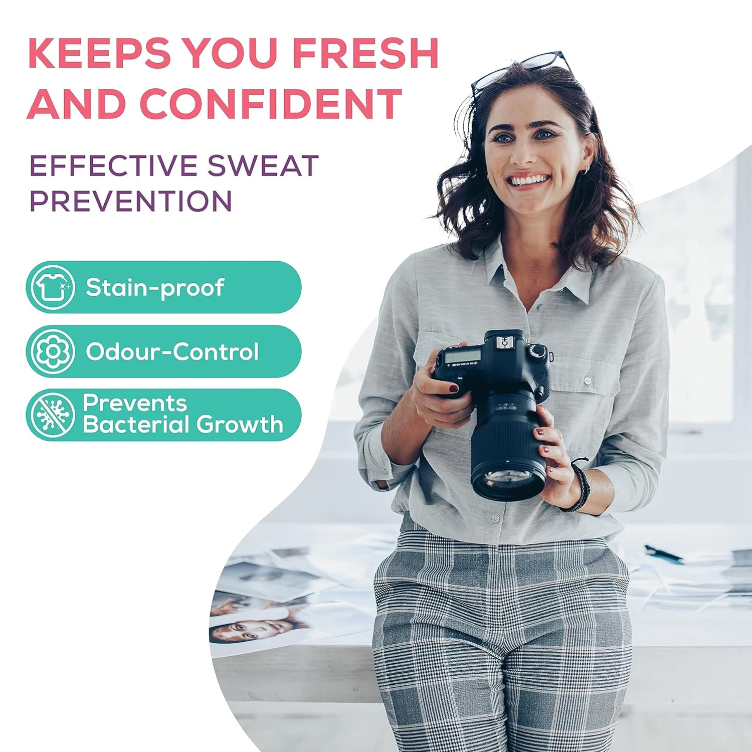 Underarm Sweat Pads – Disposable, Absorbent | Beautiful Basics - Image 3