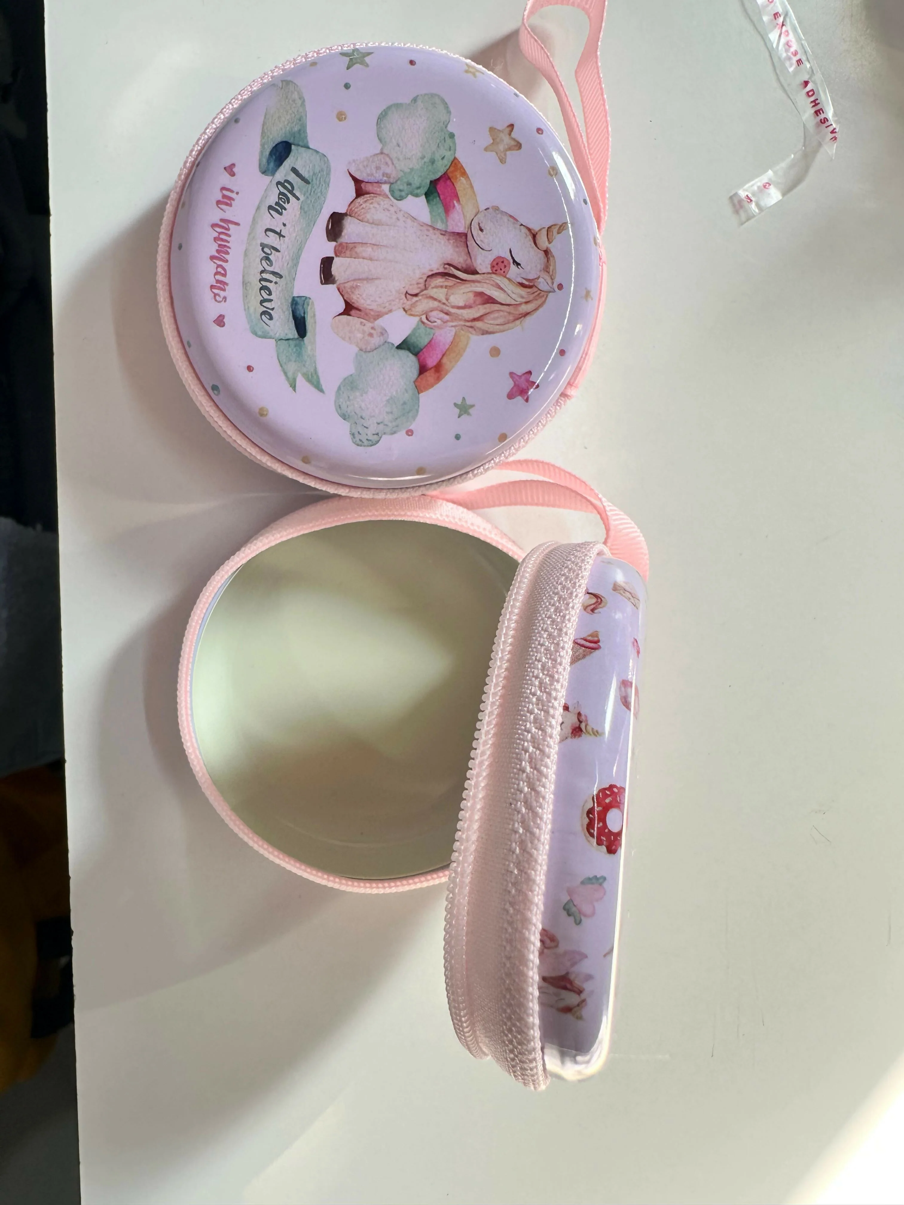 Unicorn Coin Pouch – Cute Round Zipper Wallet for Kids