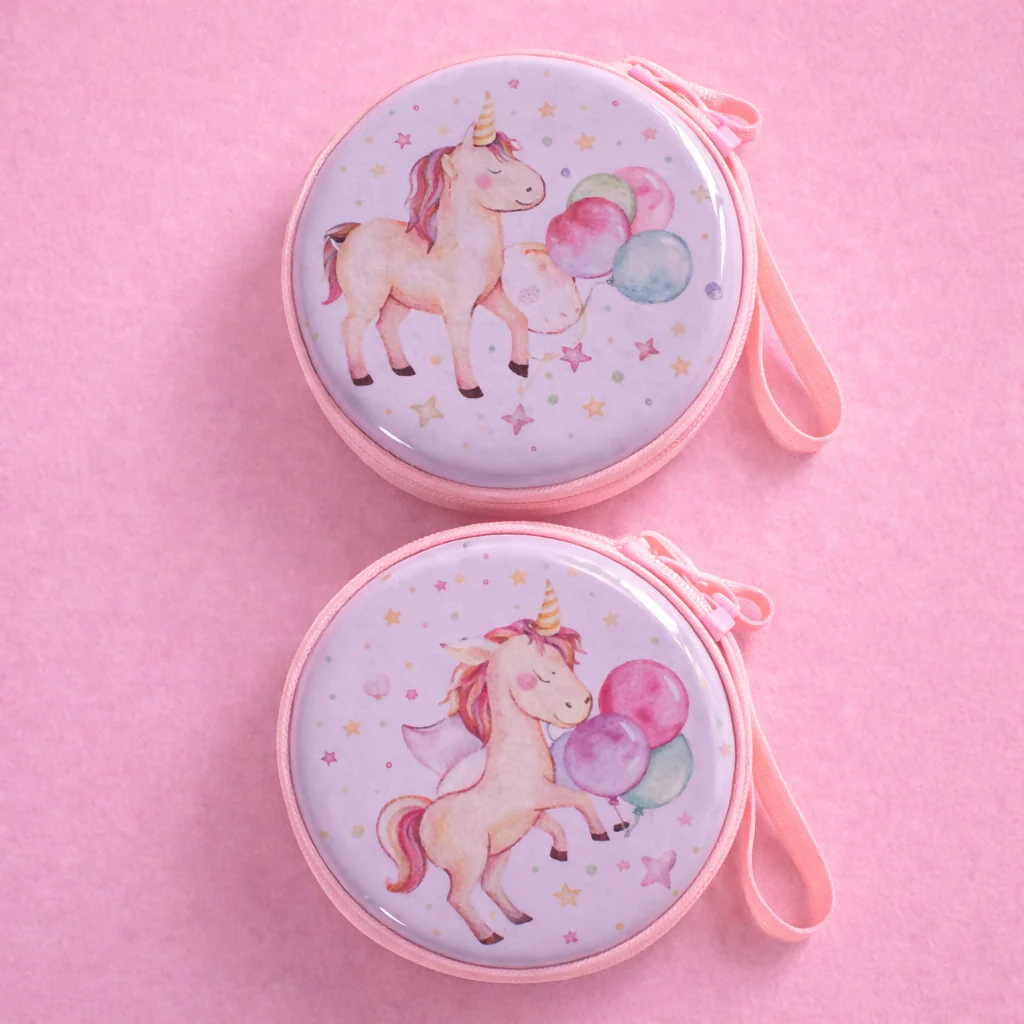 Unicorn Coin Pouch – Cute Round Zipper Wallet for Kids - Image 4