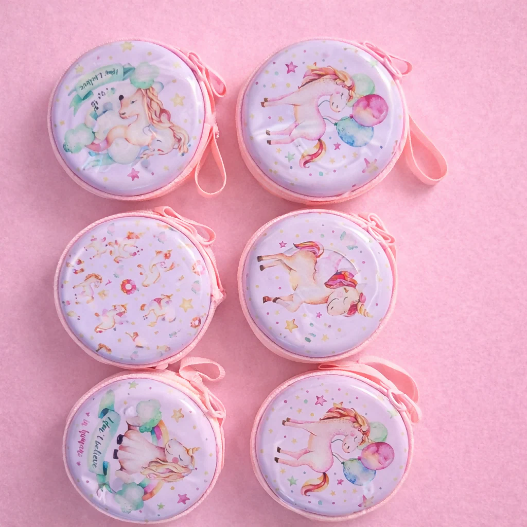 Unicorn Coin Pouch – Cute Round Zipper Wallet for Kids - Image 5