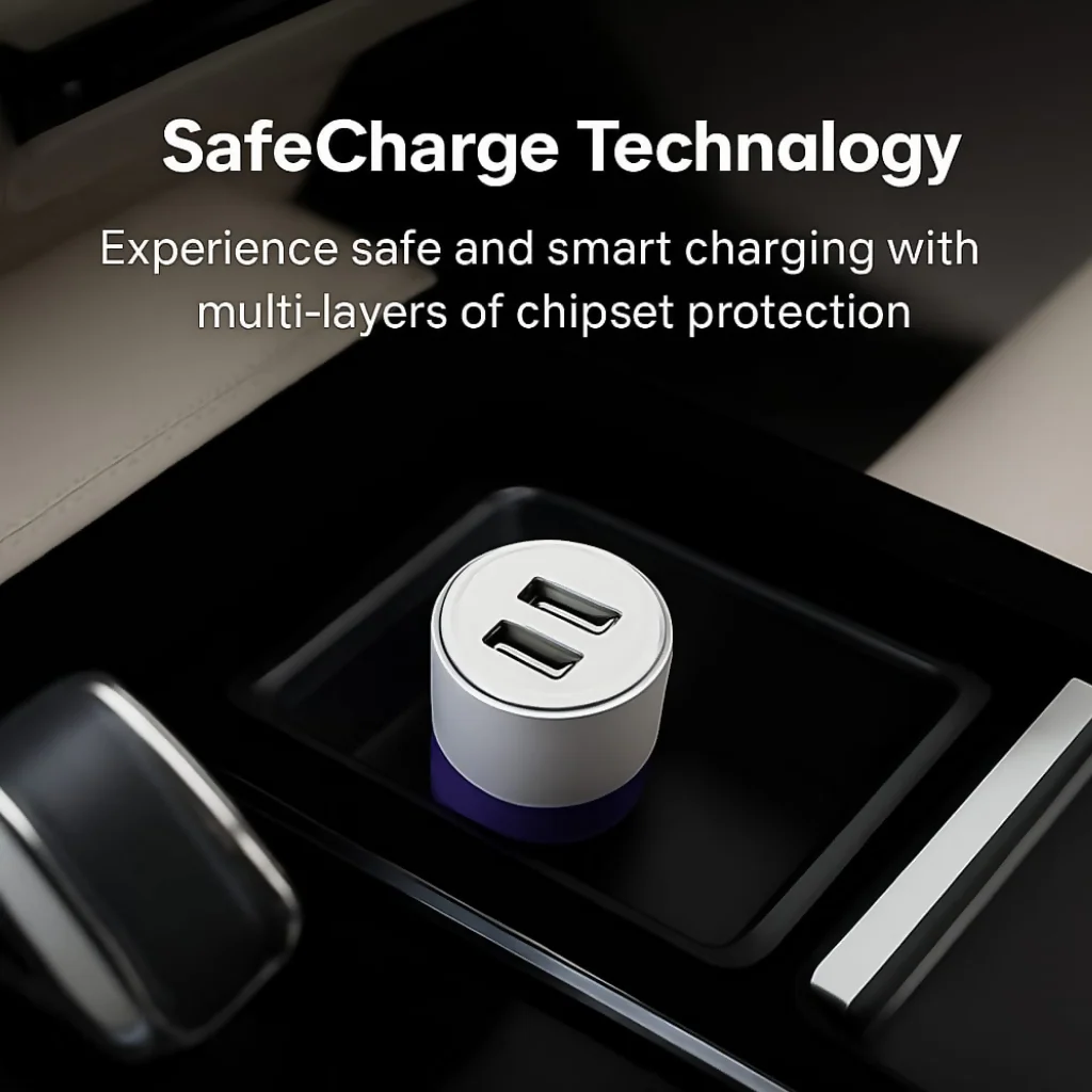 Uniteq 65W Dual USB Car Charger – Fast, Efficient Charging for Travel - Image 5