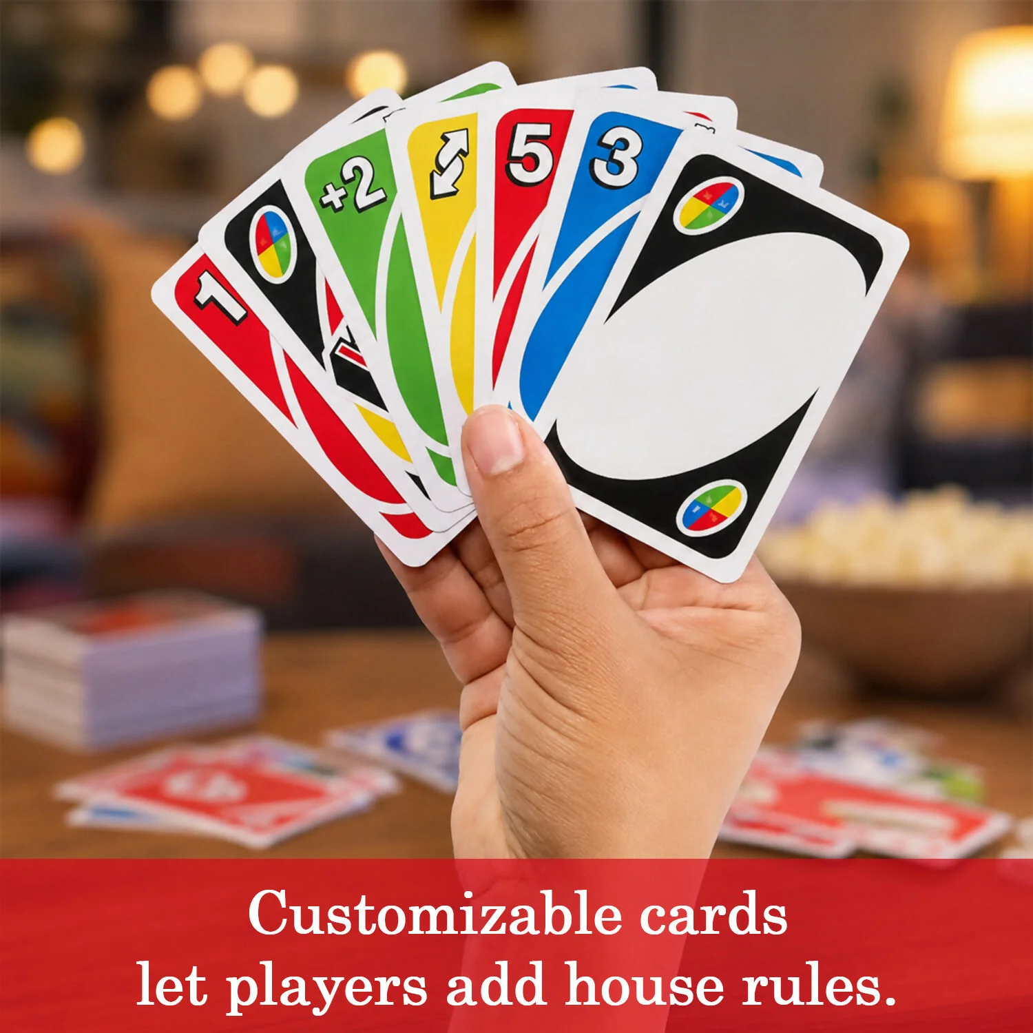 UNO Customizable Wild Cards Game – Unique Rules & Family Fun - Image 6