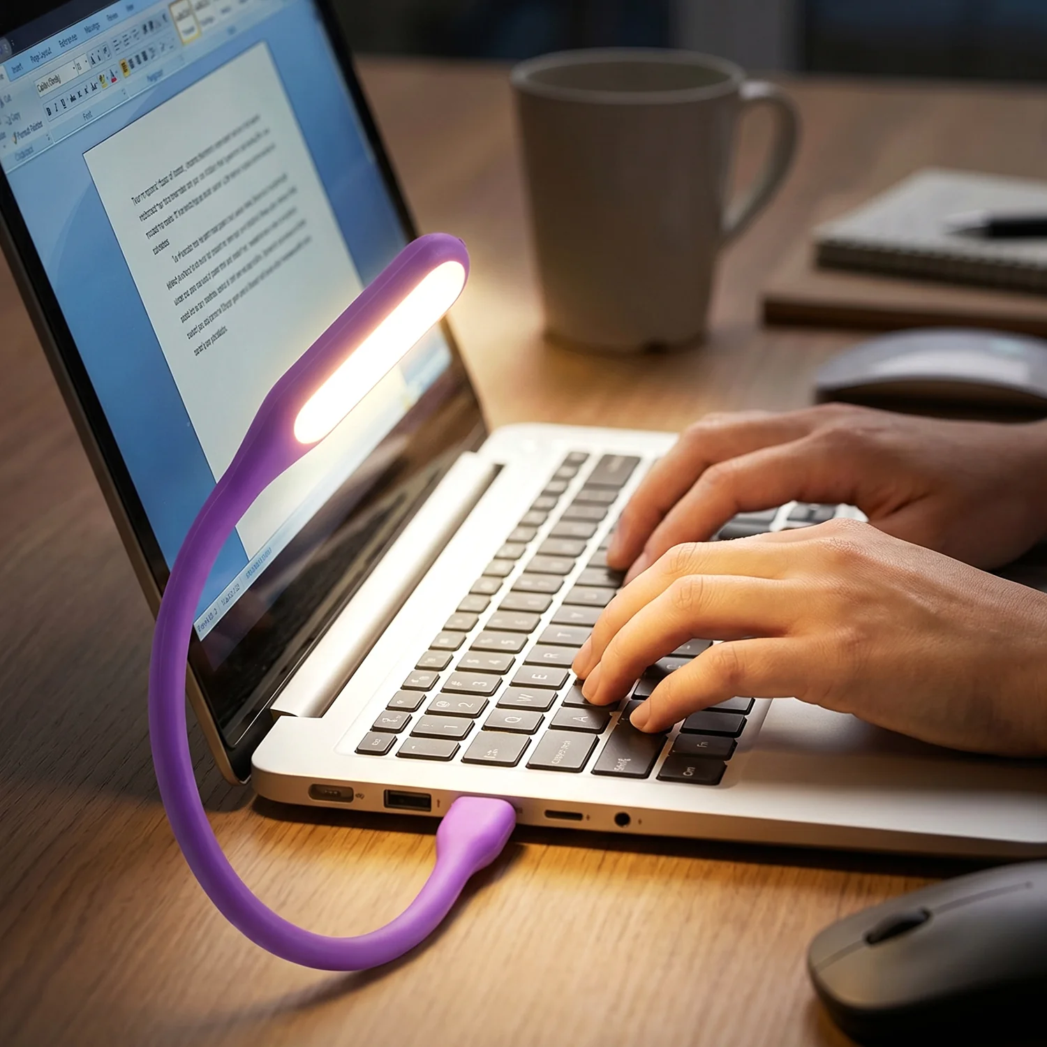 Flexible USB LED Light – Portable Laptop Study Lamp