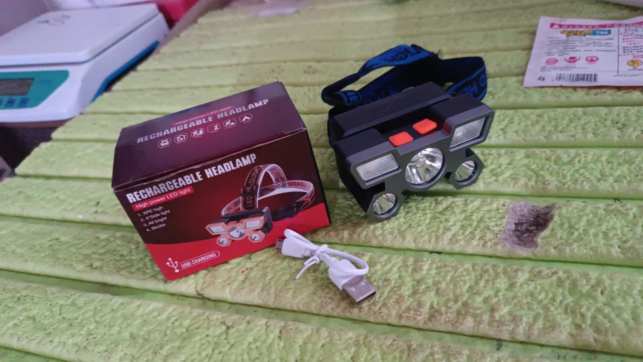 USB Rechargeable Headlamp – 5 LED Outdoor Light | Indo Glow - Image 7
