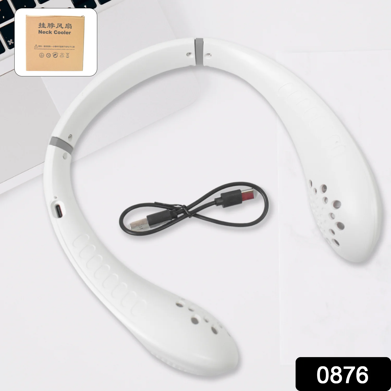 Neck Fan – Portable USB Rechargeable, Hands-Free Cooling | FitFuzion - Image 2
