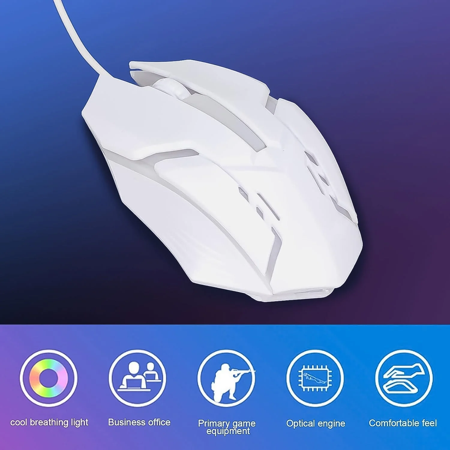 Wired Gaming Mouse – Ergonomic RGB Lighting for Gamers | Indo Glow - Image 4