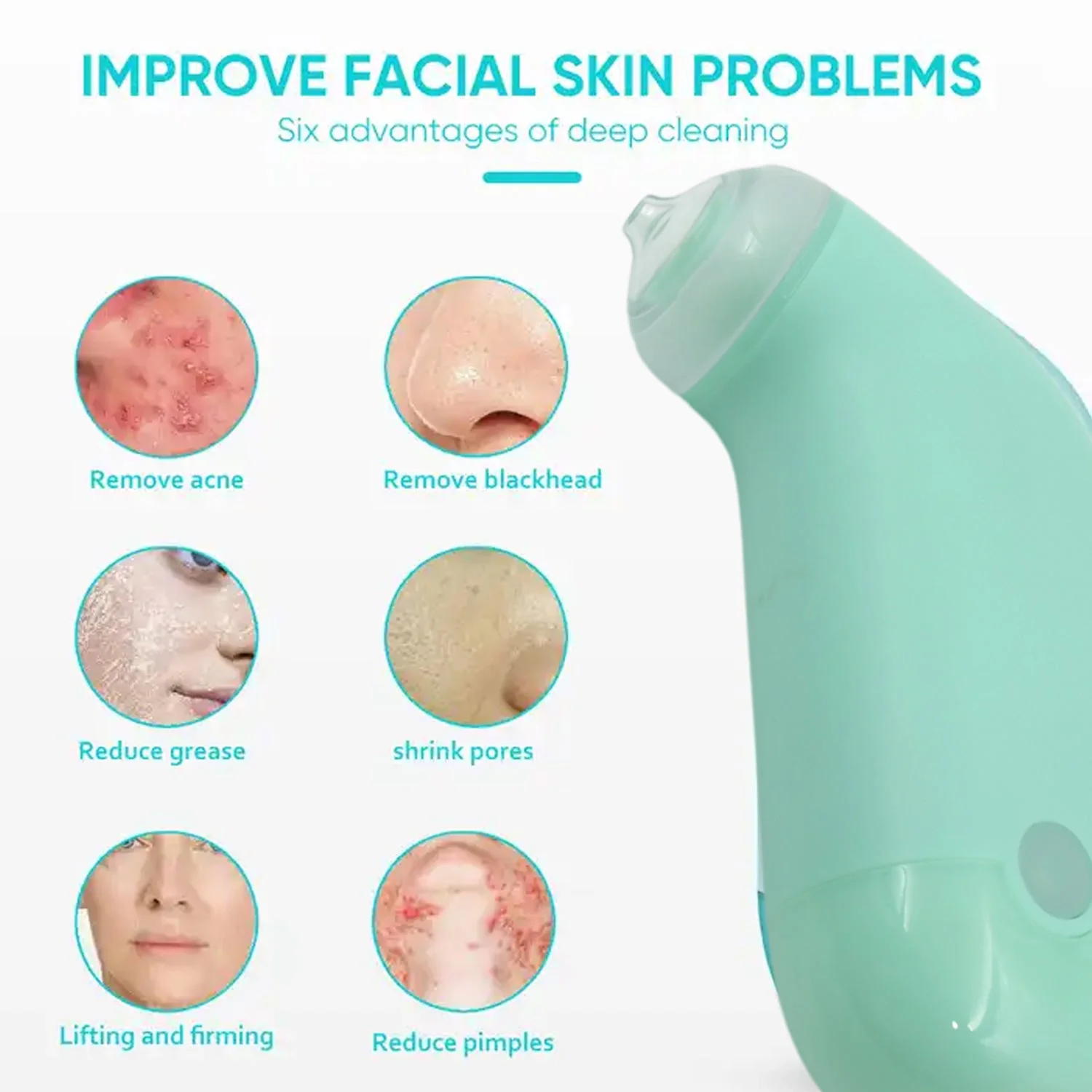Vacuum Blackhead Remover – Mini Handheld Facial Tool | GlowForm - Image 4
