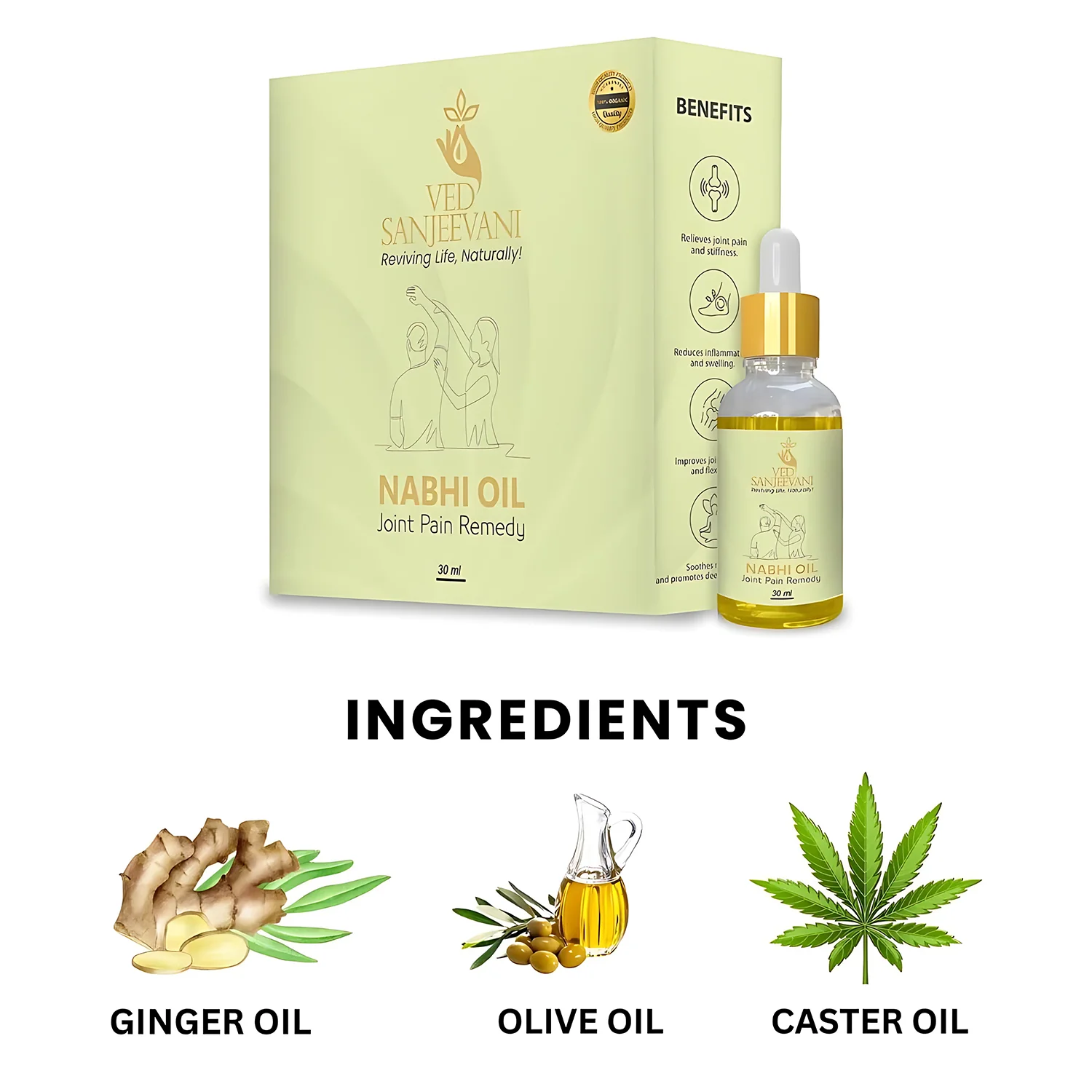 Nabhi Oil – Ayurvedic Joint Pain Relief & Flexibility Booster - Image 3