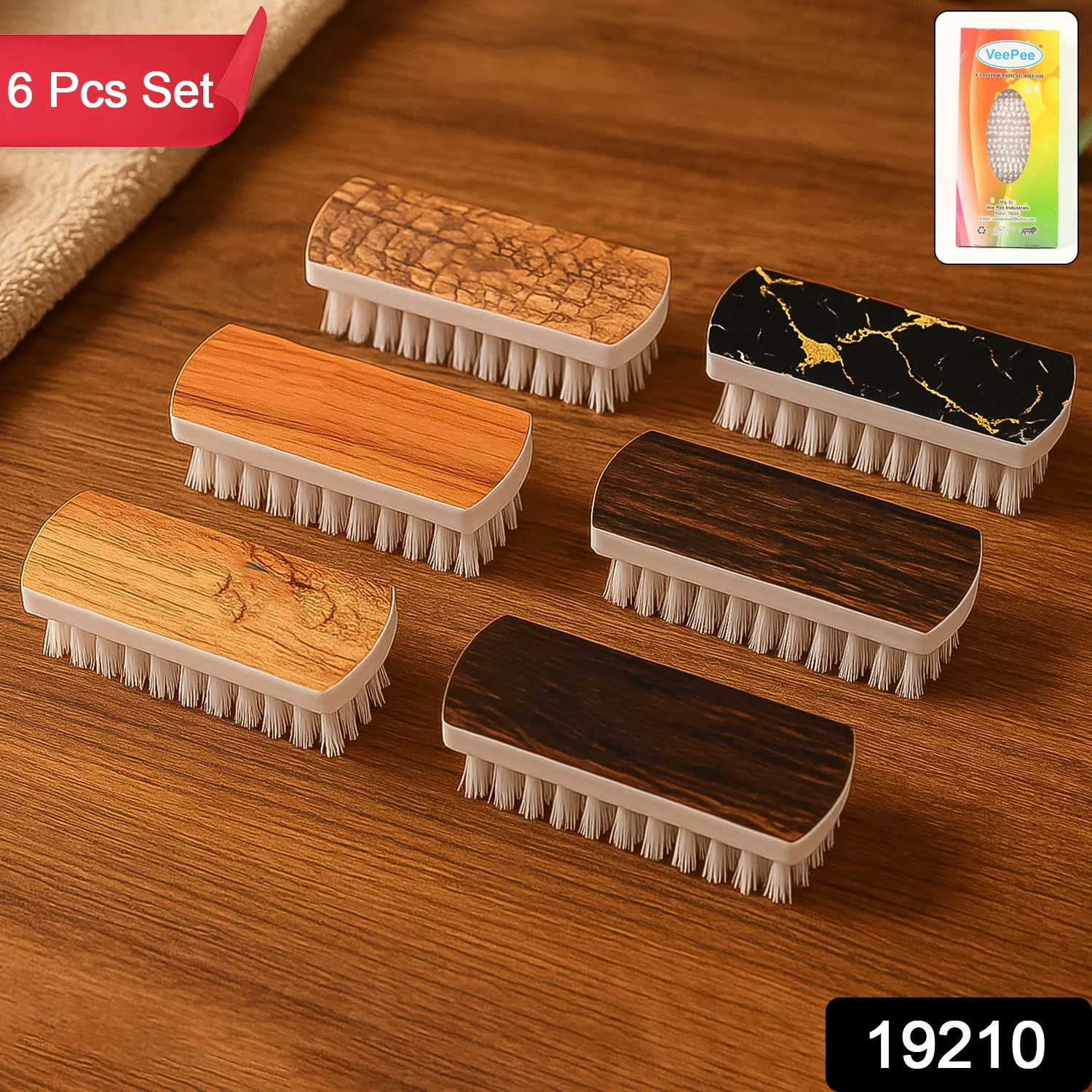 Laundry Brush Set – Heavy-Duty Nylon Bristle Cleaning - Image 2