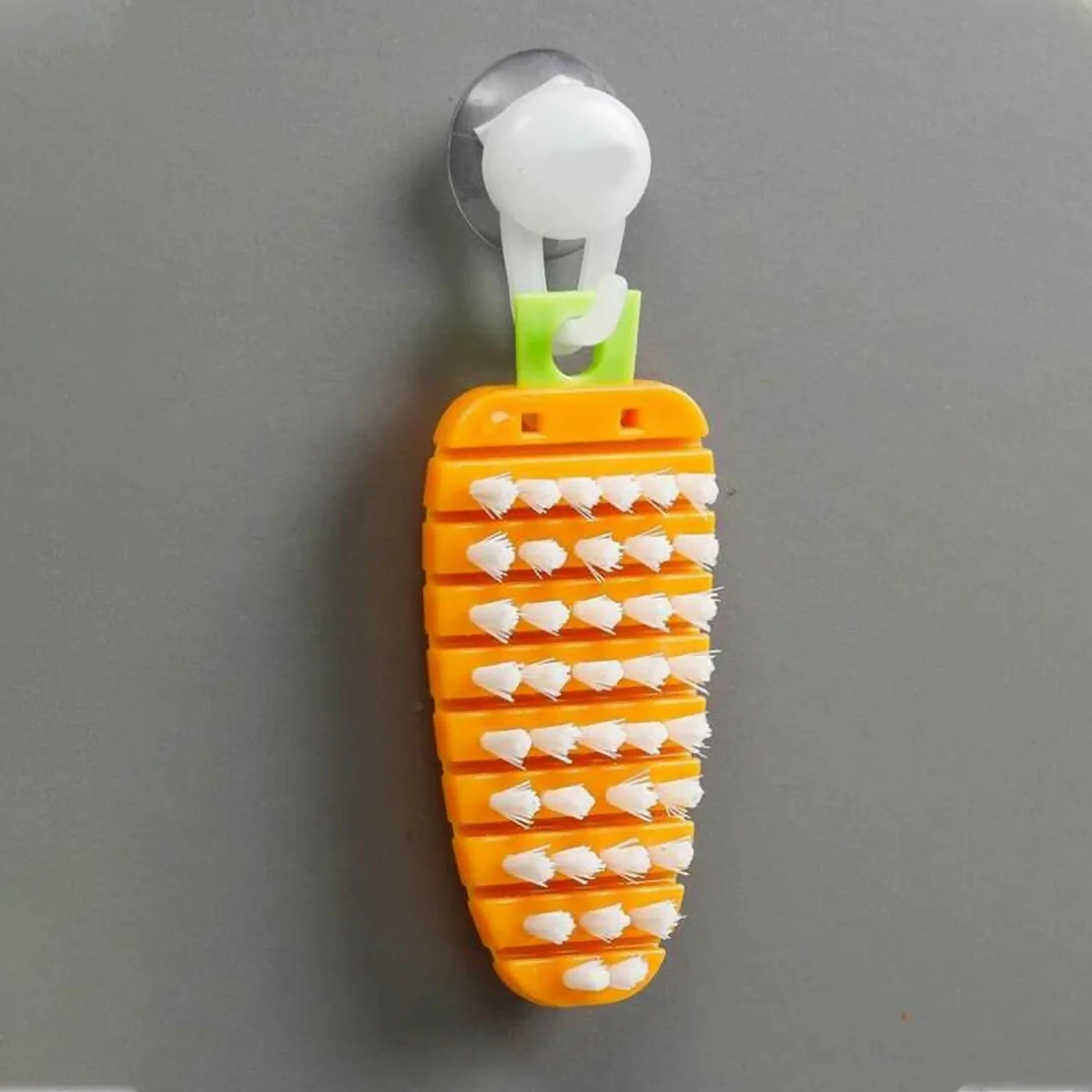 Vegetable Scrubbing Brush Non Toxic Fruit Brush Carrot Shape for Ve... - Image 9