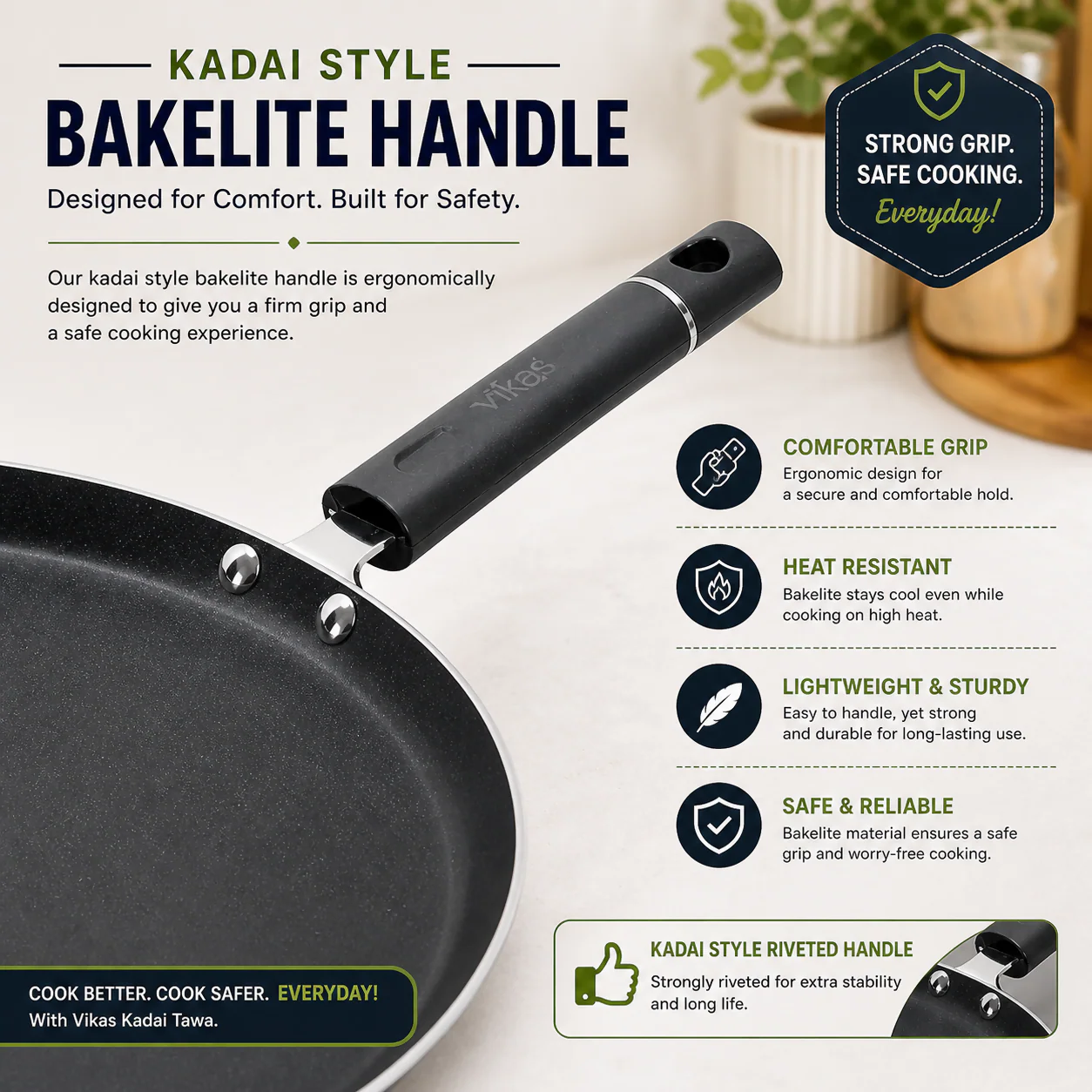 Vikas Dosa Tawa – Non-Stick & Heat Retentive for Crispy Dosas - Image 6