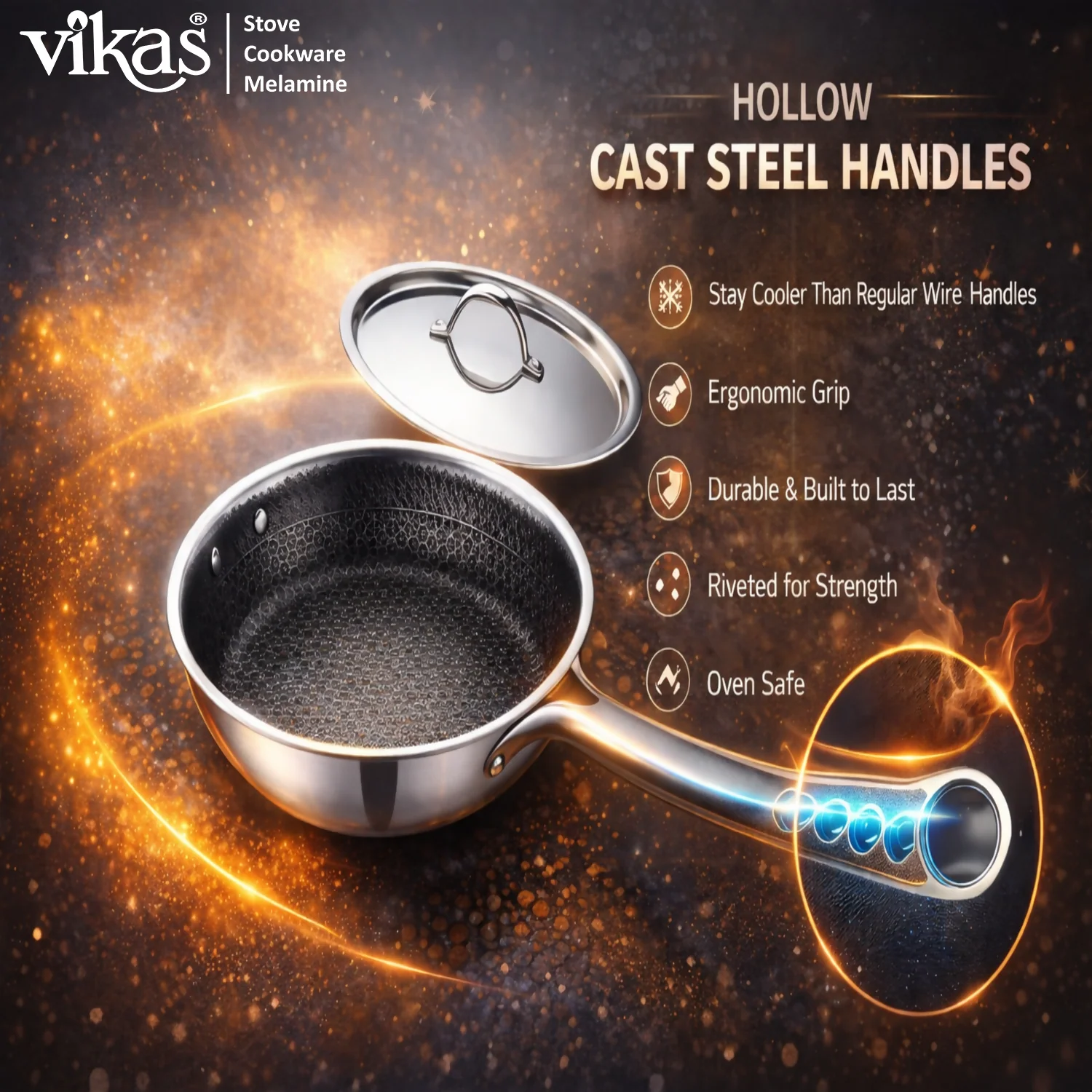 Honeycomb Frypan – Non-Stick & Durable Kitchen Essential - Image 6