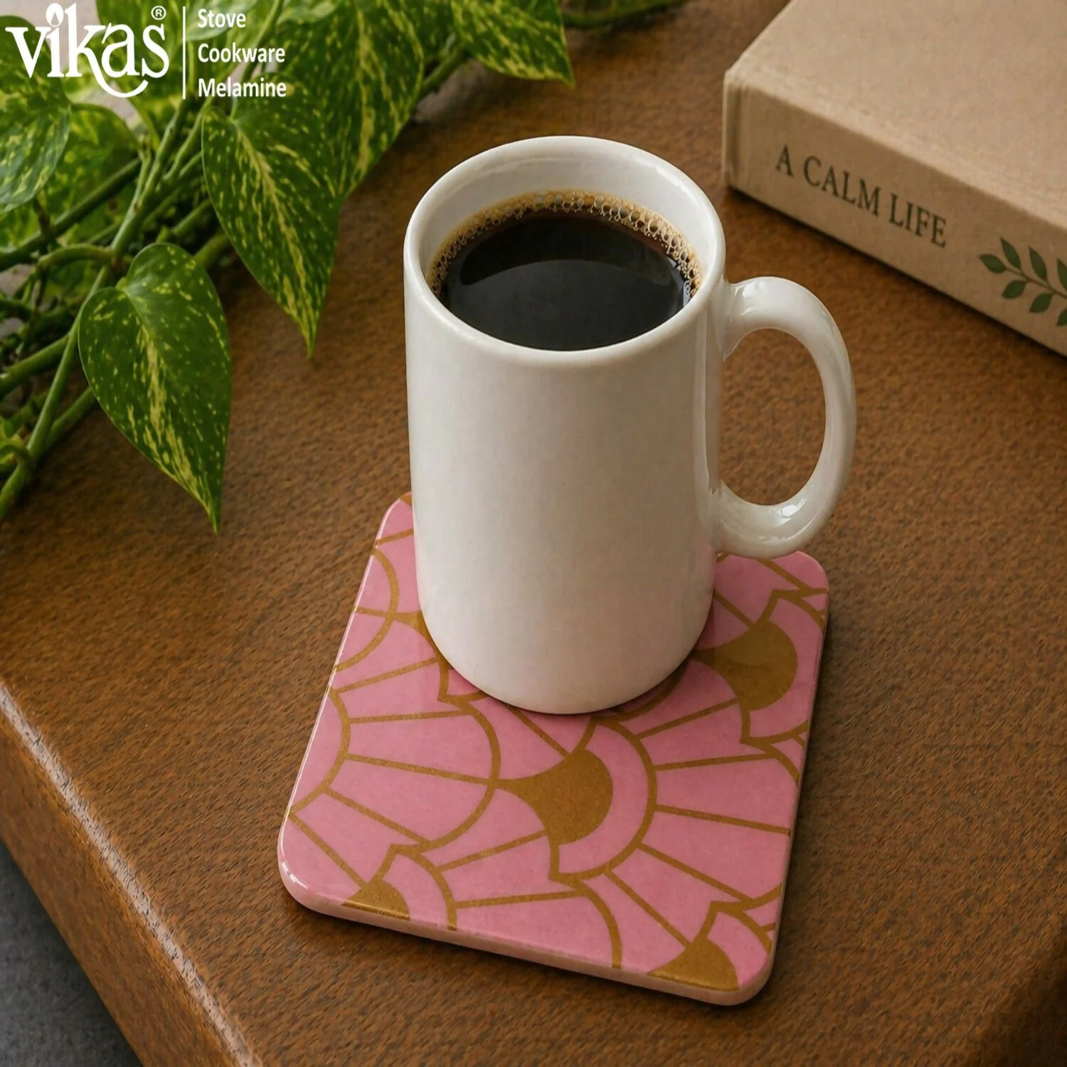 Melamine Square Tea Coaster Set – Heatproof & Stain-Resistant - Image 12