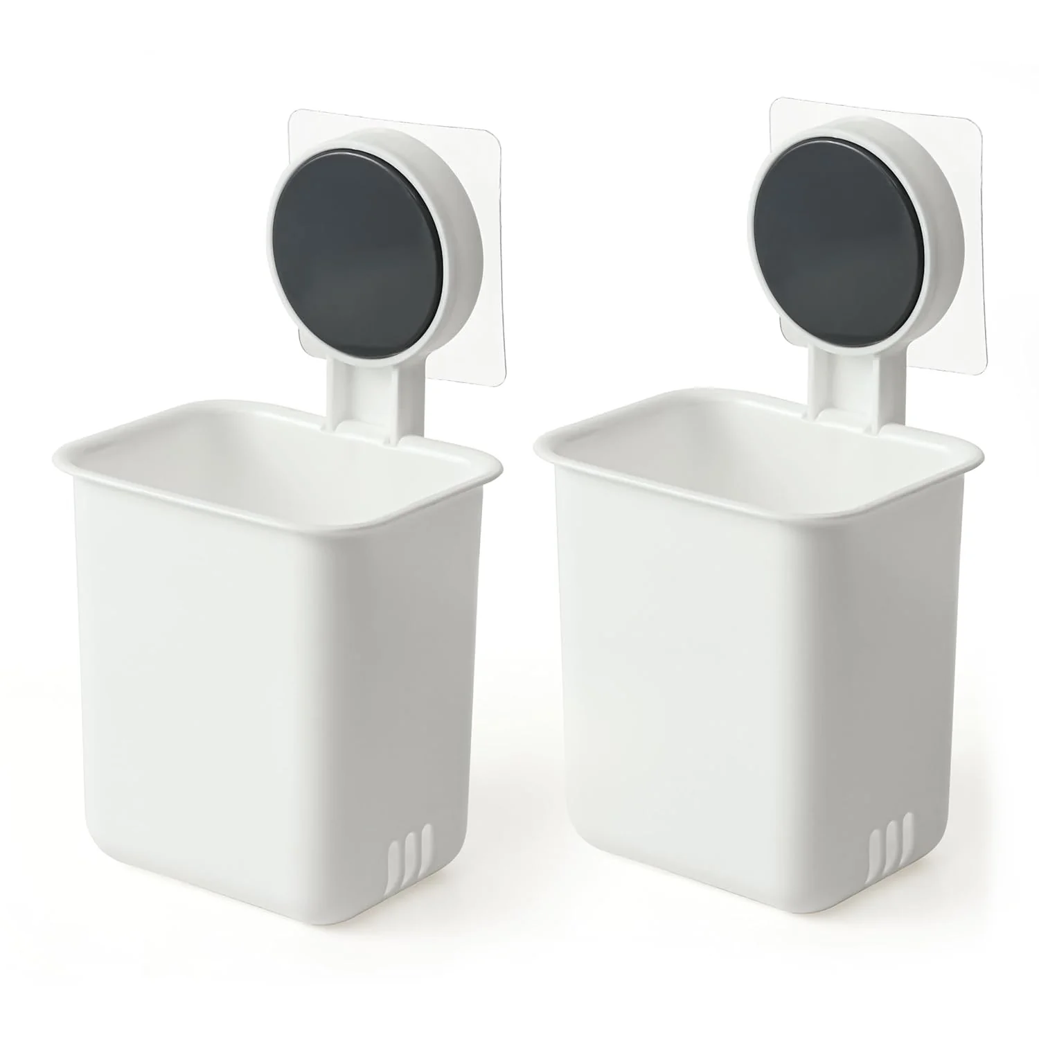 Wall Mounted Bathroom Organizer Cups for Space Saving and Decluttering - Image 5