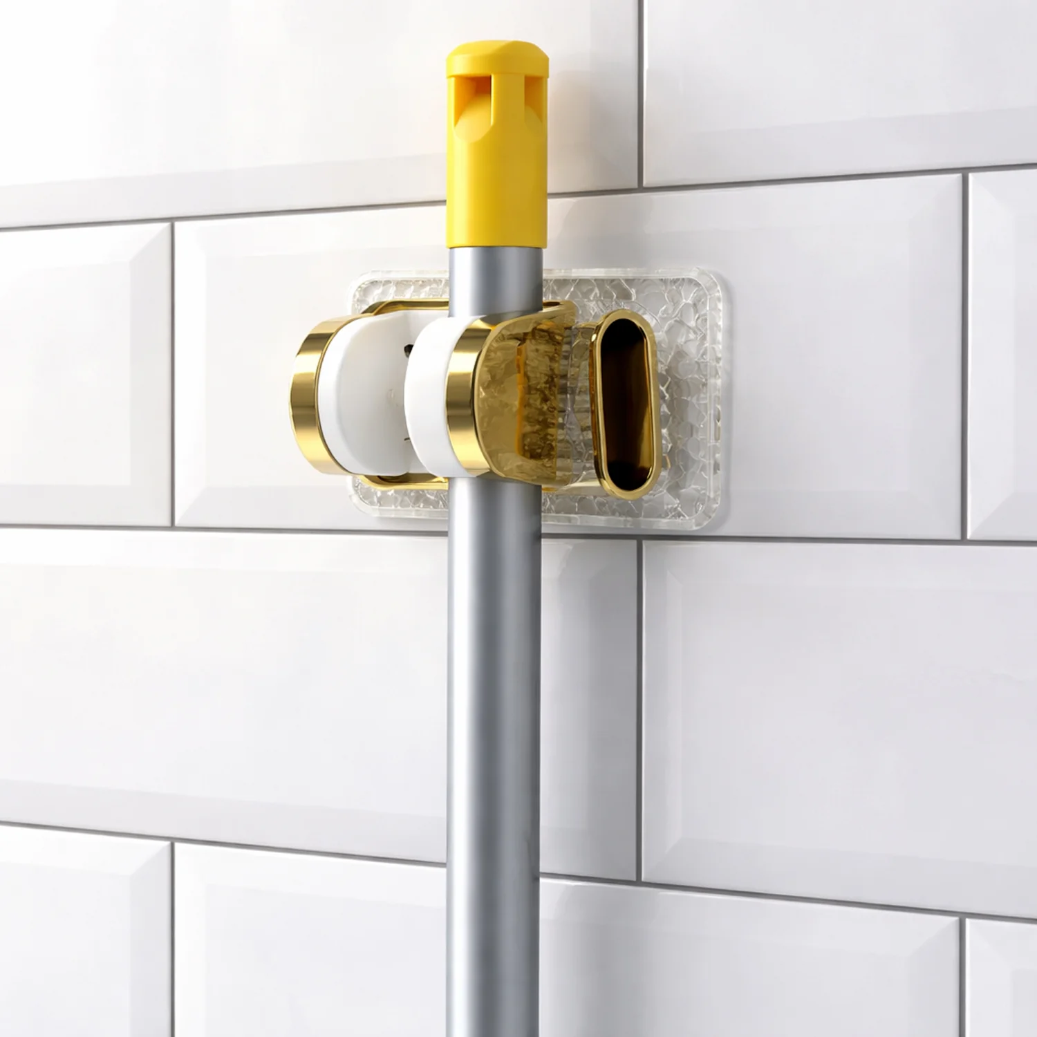 Broom & Mop Holder – Strong Grip Wall Mounted Organizer - Image 3