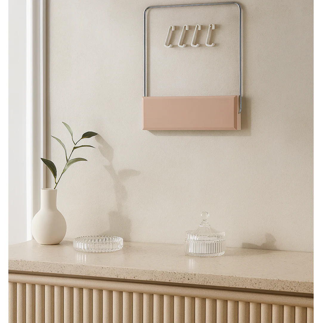 Foldable Wash Basin Rack – Wall-Mounted, Space-Saving | Organivo - Image 4