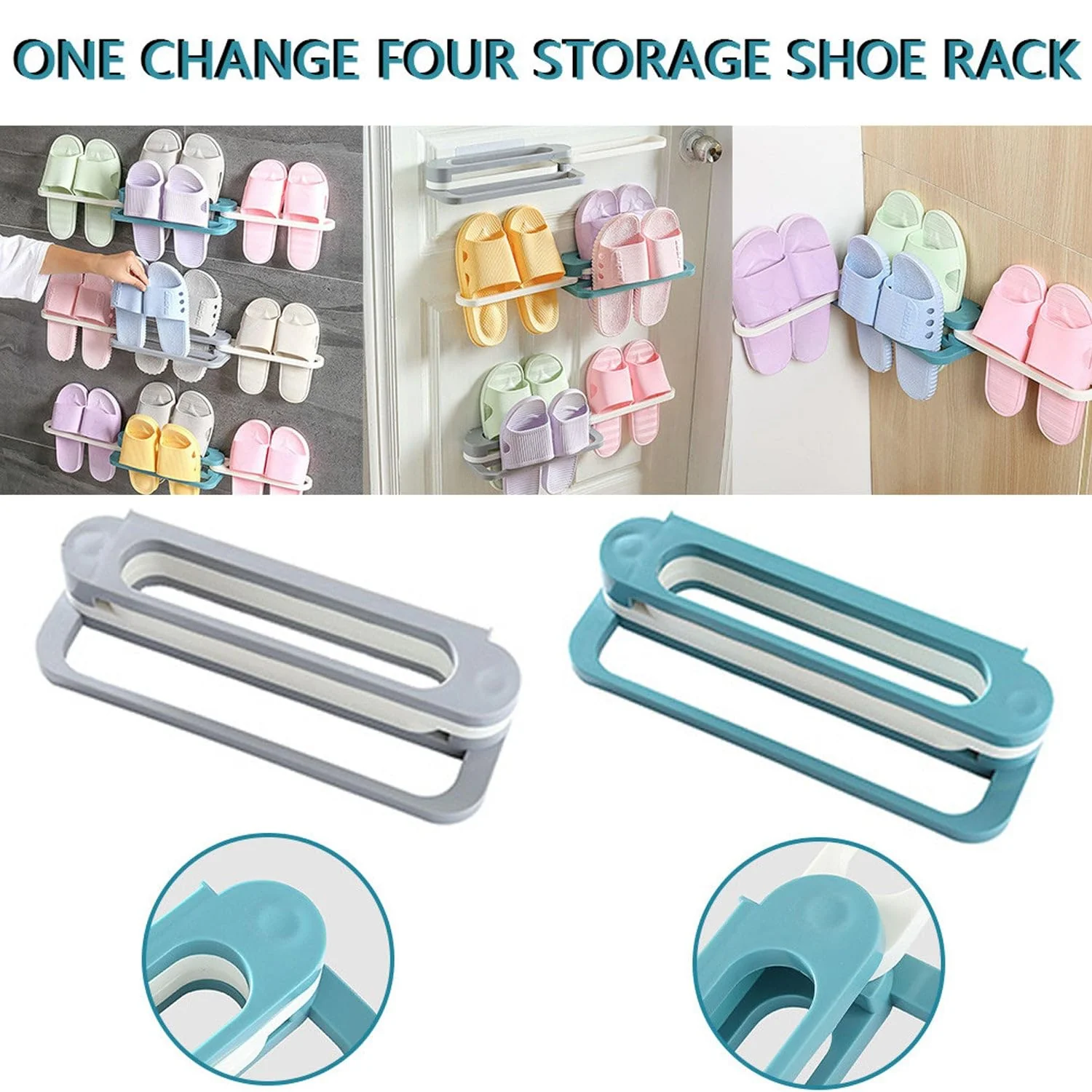 Wall Mounted Slipper Stand – Space Saving Footwear Organizer - Image 4