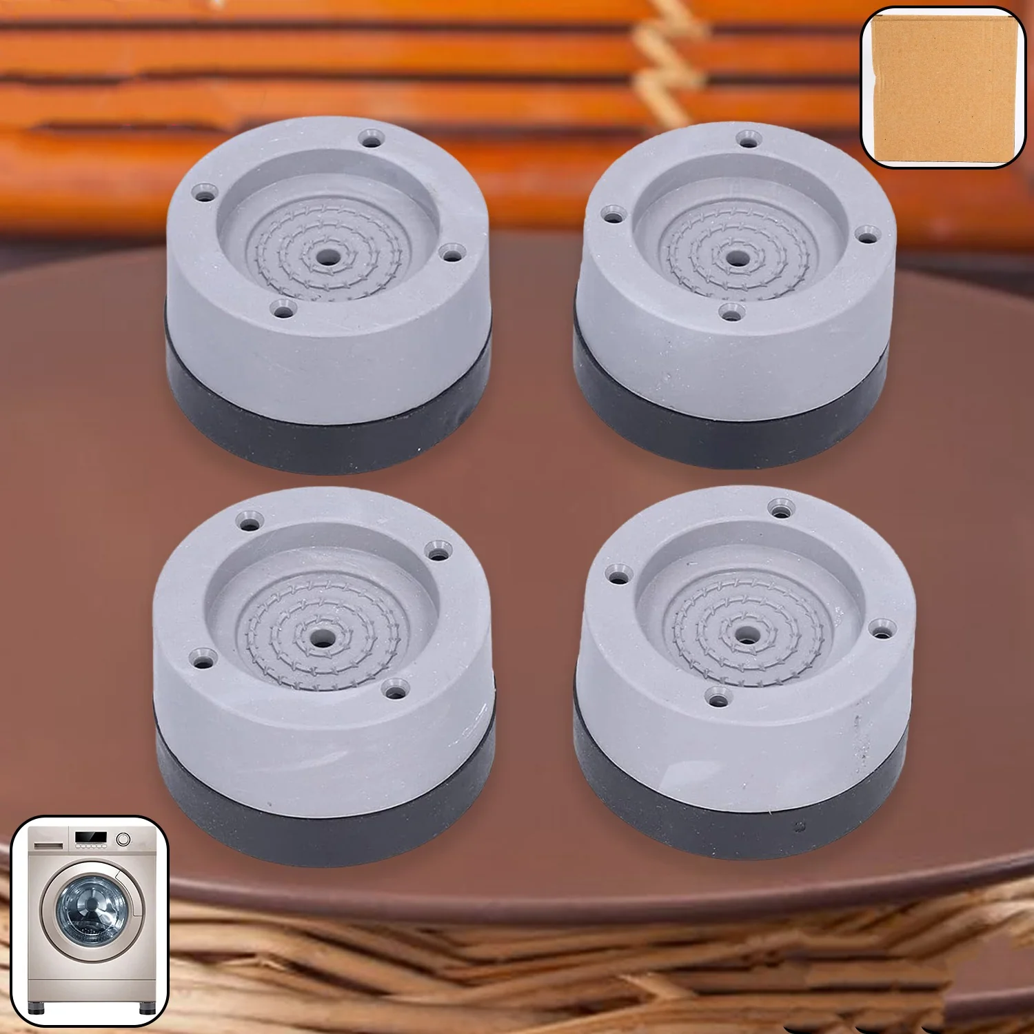 Washing Machine Support Pad – Adjustable Anti-Vibration Set | Deodap