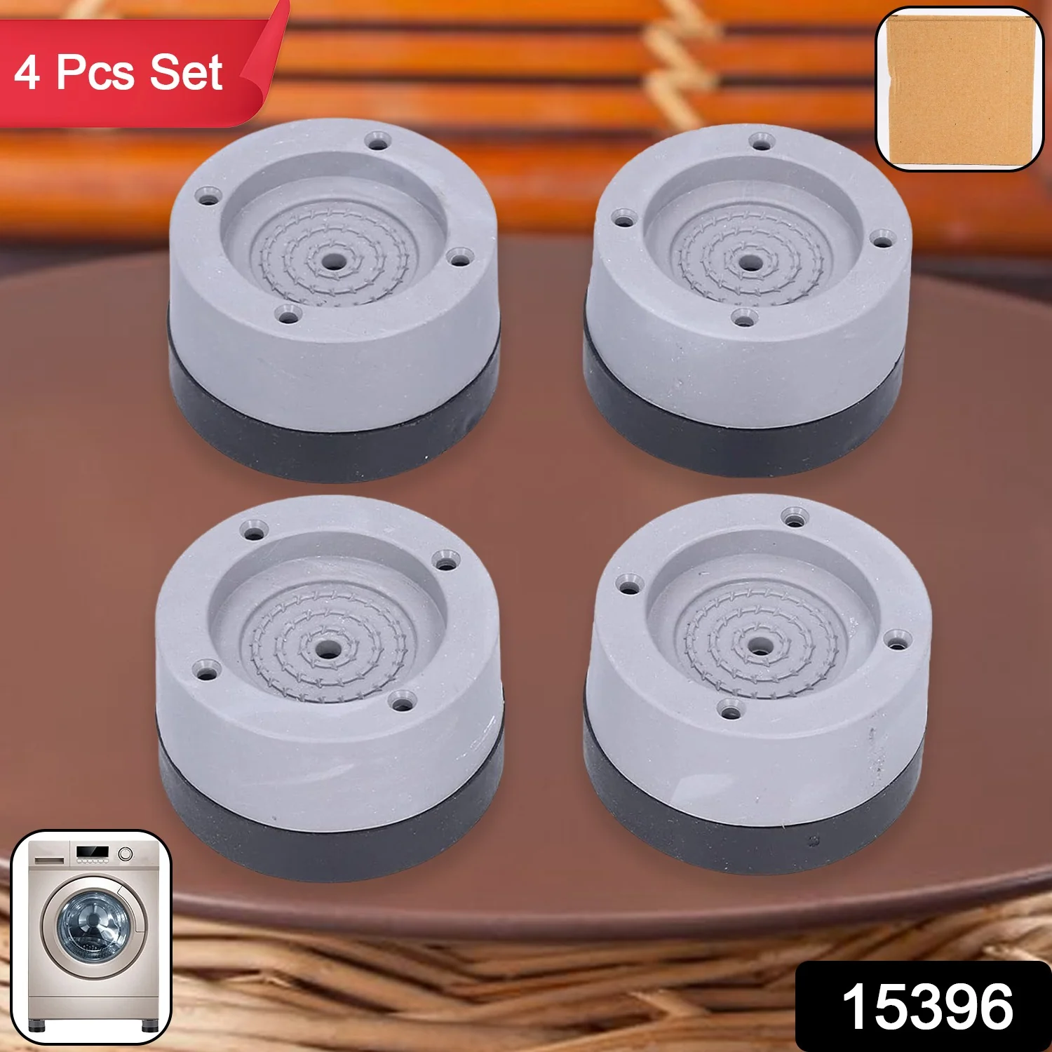 Washing Machine Support Pad – Adjustable Anti-Vibration Set | Deodap - Image 2