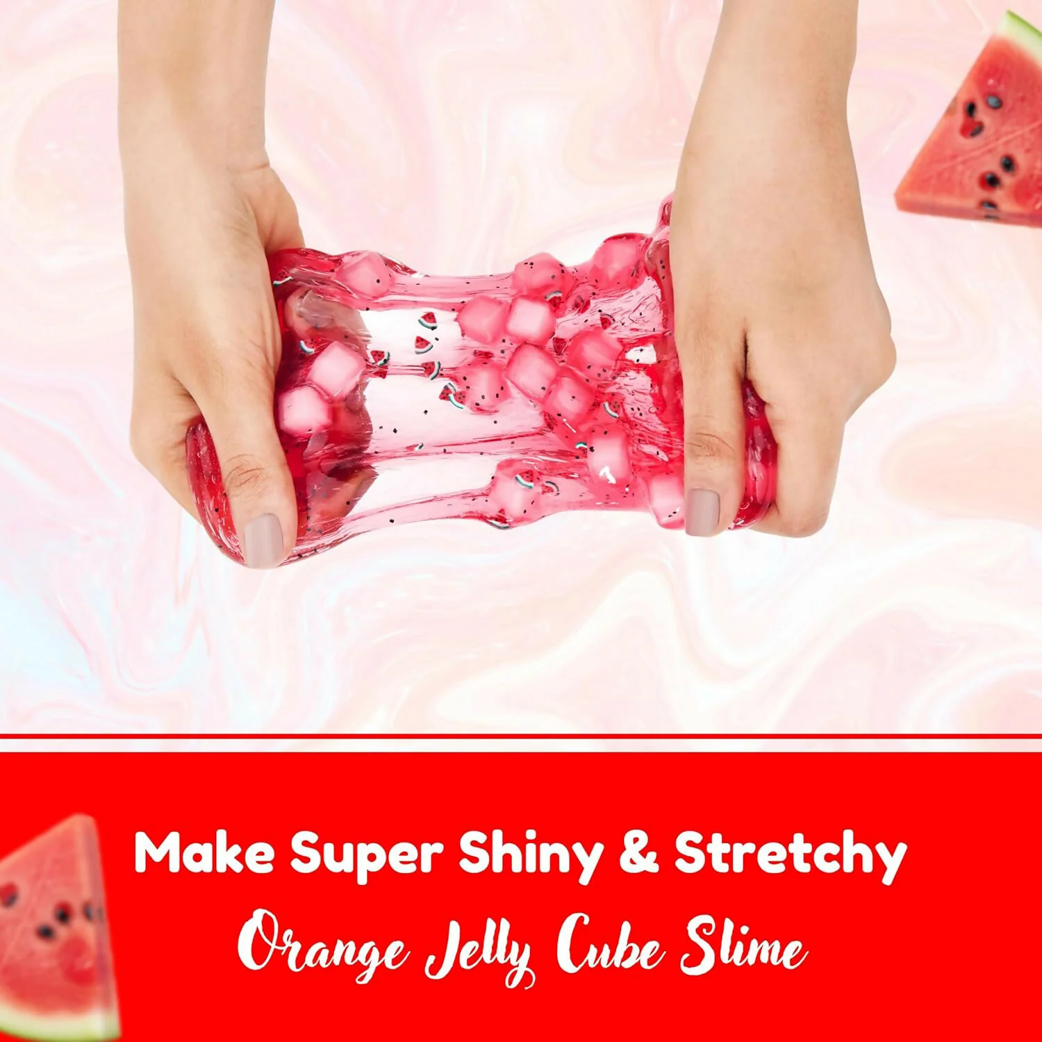 Watermelon Jelly Cube Slime Kit – Creative DIY Sensory Play - Image 3
