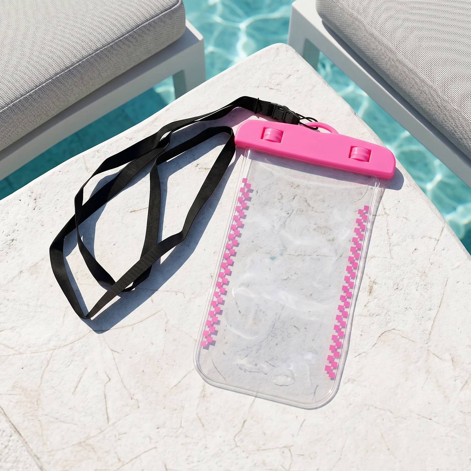 Waterproof Mobile Pouch Cover – Transparent & Secure with Lanyard - Image 3