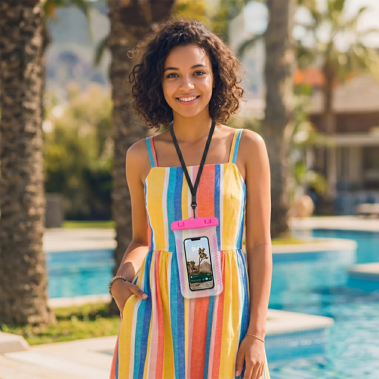 Waterproof Mobile Pouch Cover – Transparent & Secure with Lanyard - Image 7