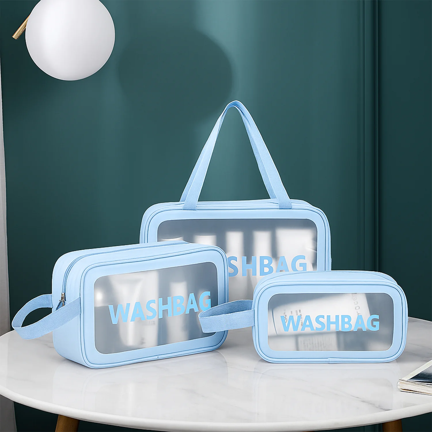 Waterproof Transparent Travel Toiletry Bag Set – 3 Sizes for Easy Organization - Image 6