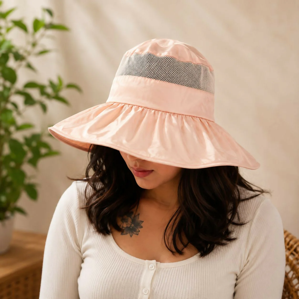 Women’s Wide Brim Sun Visor Hat, Foldable & Breathable for Summer - Image 12