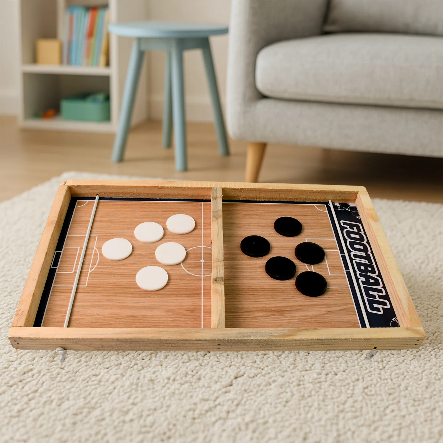 Wooden Board Game Set 3-in-1 – Durable Foldable Fun - Image 7