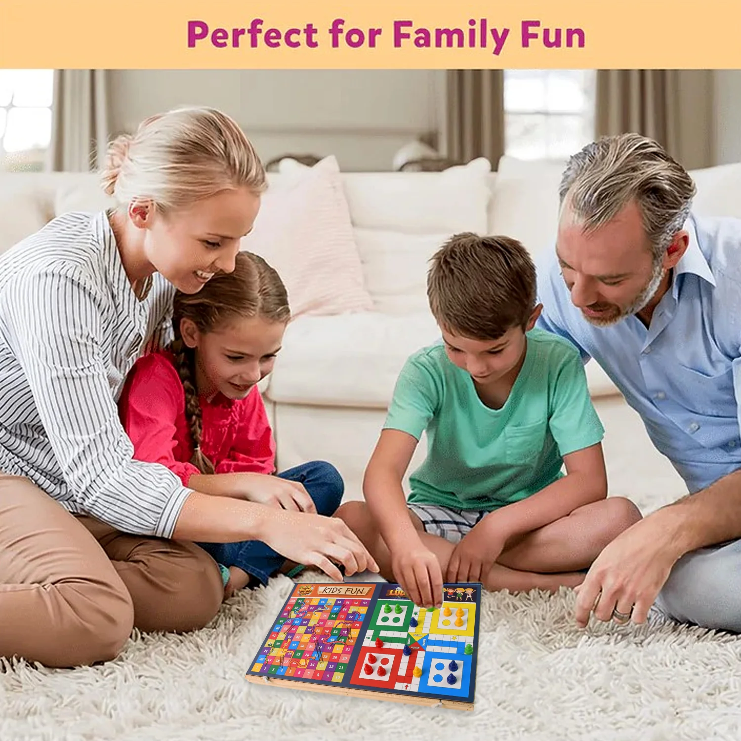 Wooden Board Game Set 3-in-1 – Durable Foldable Fun - Image 8