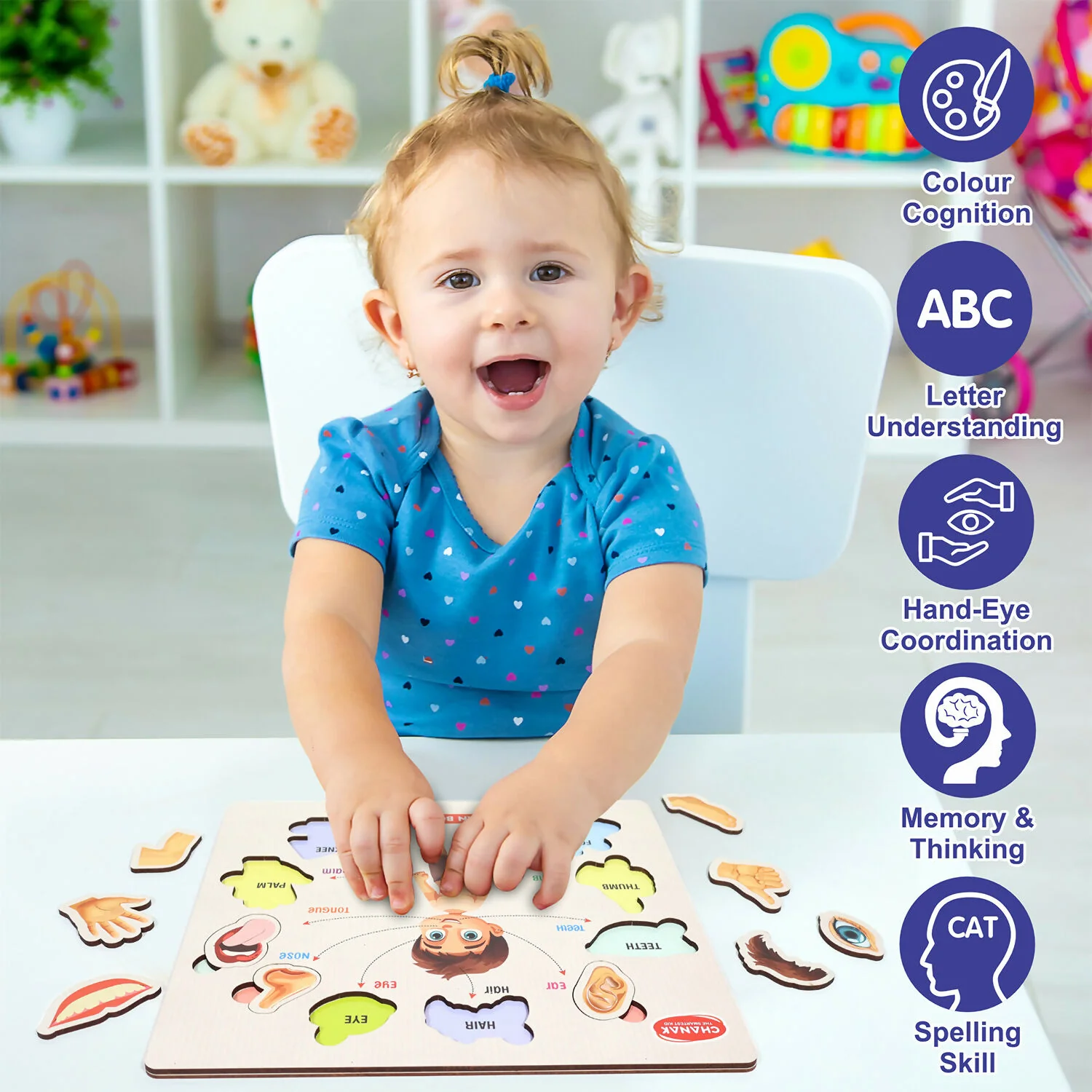 Wooden Human Body Parts Puzzle – Engaging Early Learning Toy for Kids - Image 3