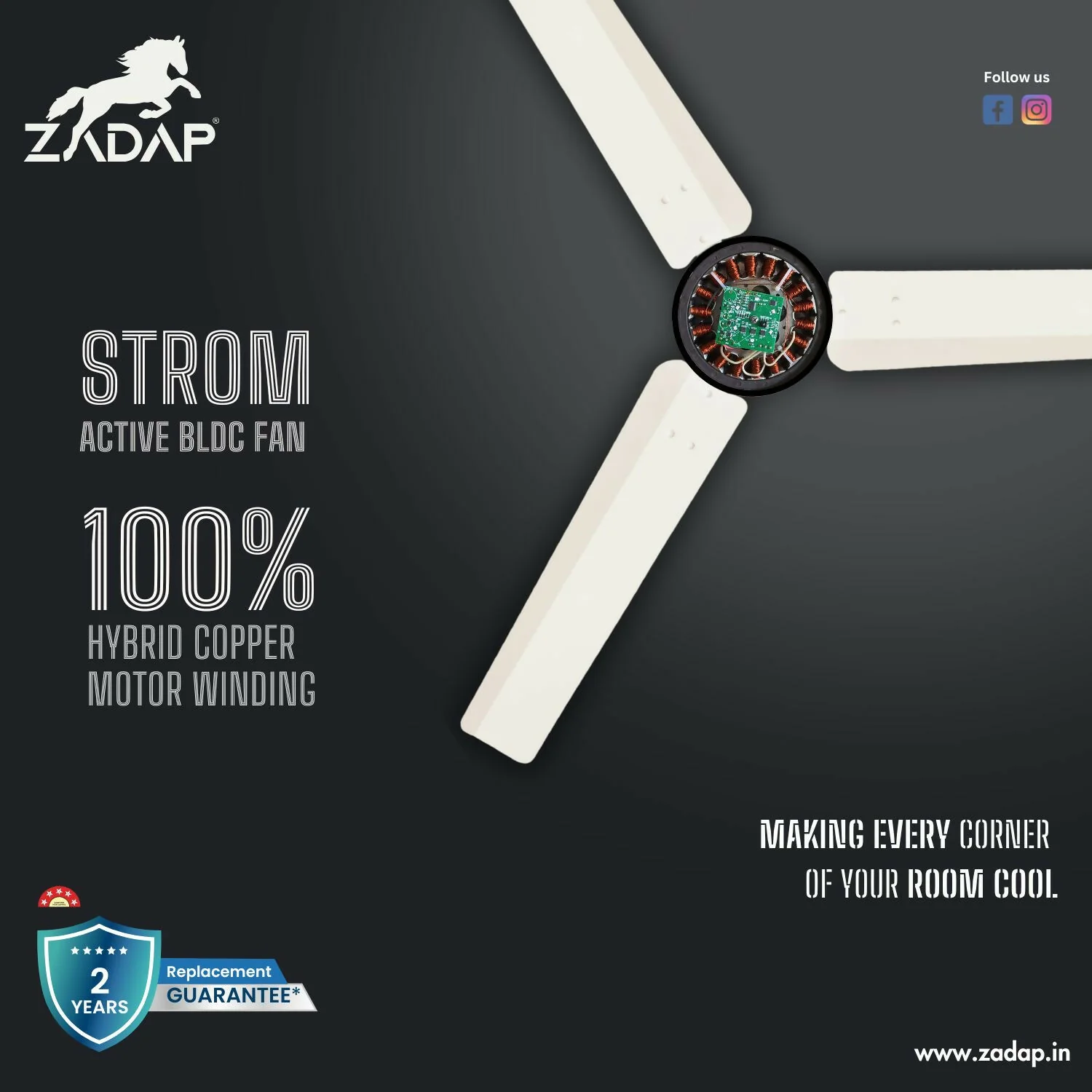 High Speed BLDC Ceiling Fan – Energy Saving & Silent Operation - Image 8