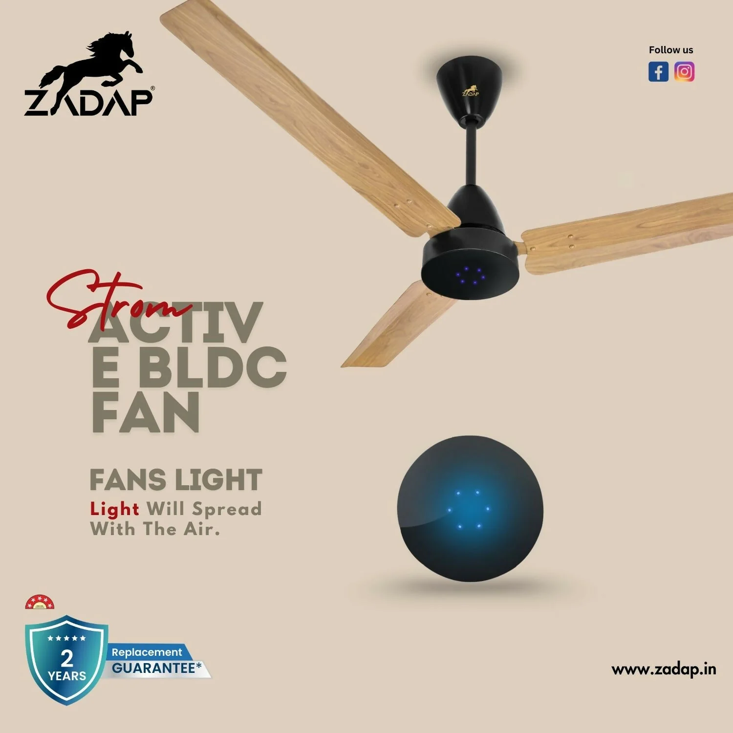 BLDC Ceiling Fan – High-Speed Efficiency with Remote Control - Image 6