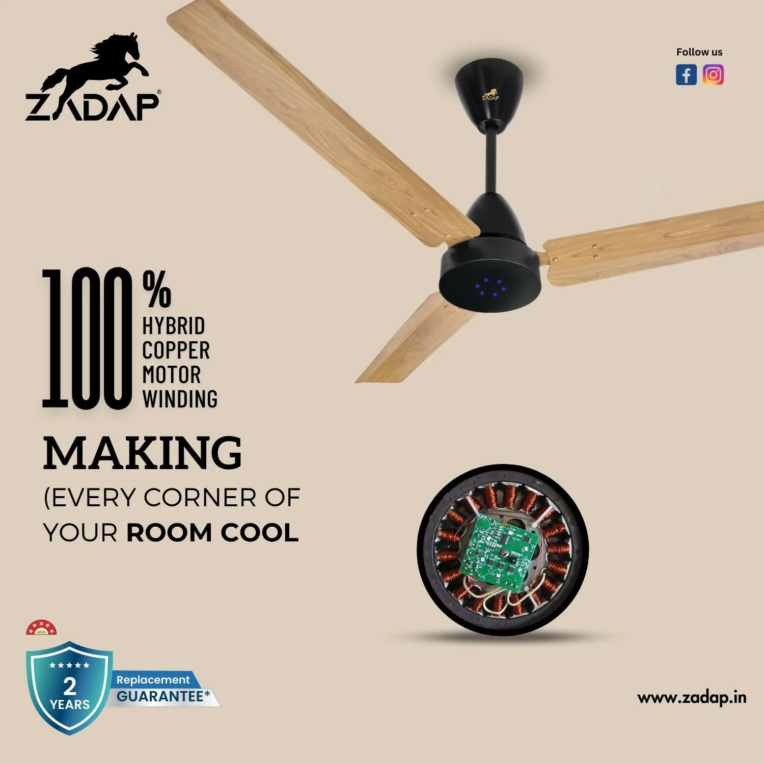 High Speed BLDC Ceiling Fan – Energy-Efficient Modern Design - Image 8